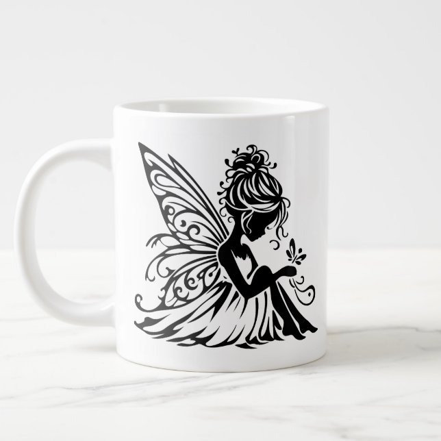 Behåll eller designa din egen -mugg jättekaffemugg jumbo mugg (Vänster)