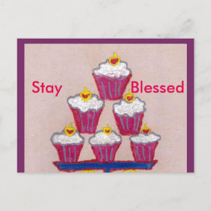 Behåll ett blankt vykort i Grattis på födelsedagen