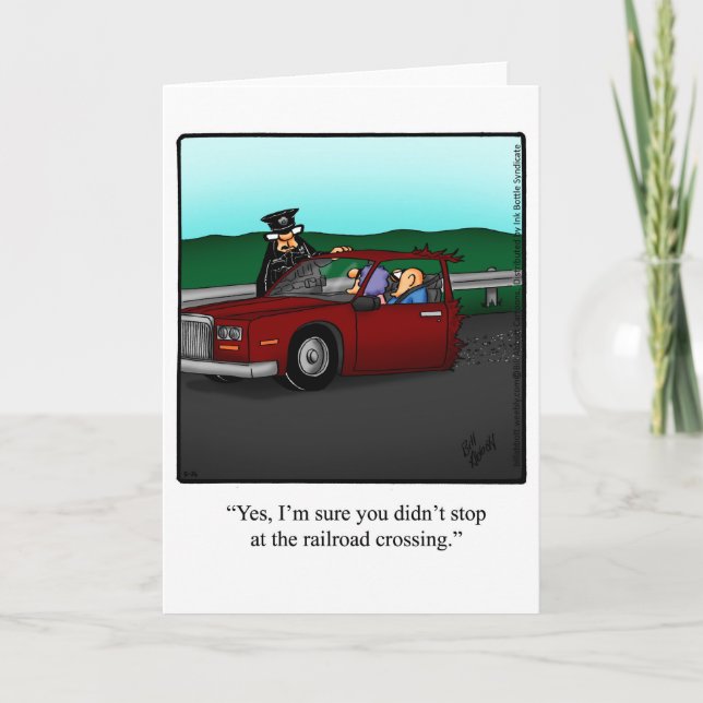 Behåll ett hälsningskort för Touch Humor Kort (Framsida)