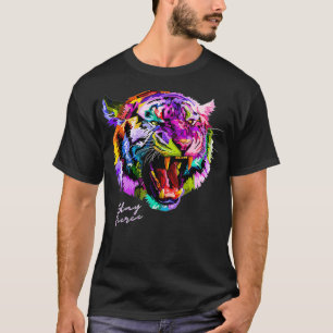 Behåll färgstark Arg Tiger Premium T Shirt