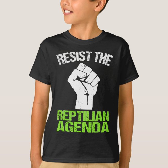 Behåll flyttningen av Reptilian Agenda T T Shirt (Framsida)