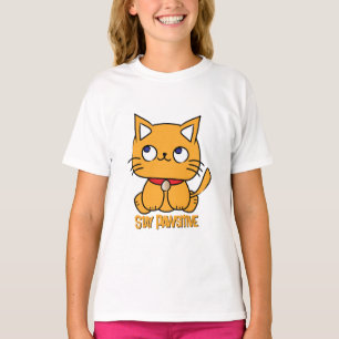 Behåll för barn för den pawsitiva, snygga Tecknade T Shirt