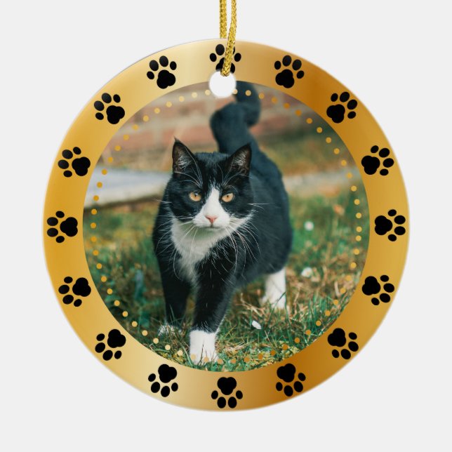 Behåll fotot och Personlig Namn Ornament (Framsidan)