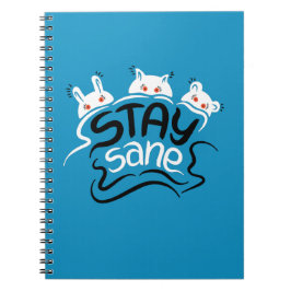 Behåll Galenhet typografi med sane-funktion Anteckningsbok