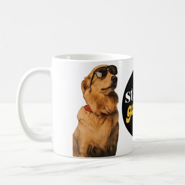 Behåll Golden Funny Retriever Hund Mugg Gift (Vänster)