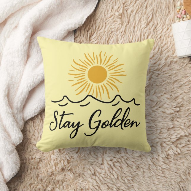 Behåll Golden Minimalist Dekorativ kudde (Filt)