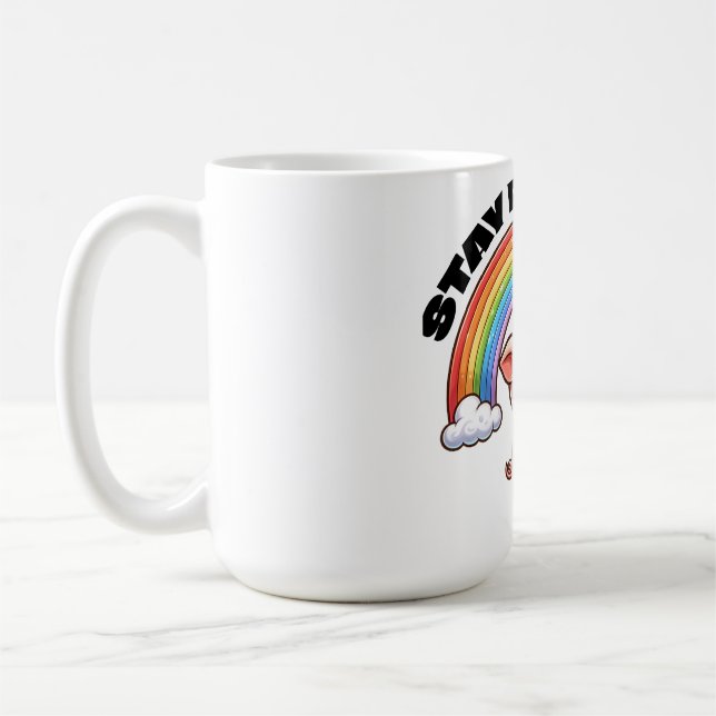 Behåll Gris-symbolens positiva utformning Kaffemugg (Vänster)