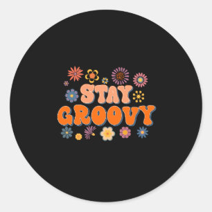 Behåll Groovy-sublimering Runt Klistermärke