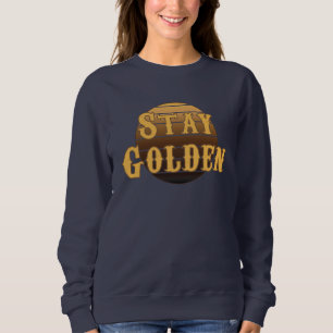 Behåll guldfärgad vintage t shirt