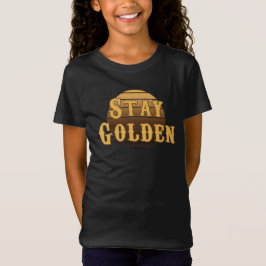 Behåll guldfärgad vintage T-Shirt