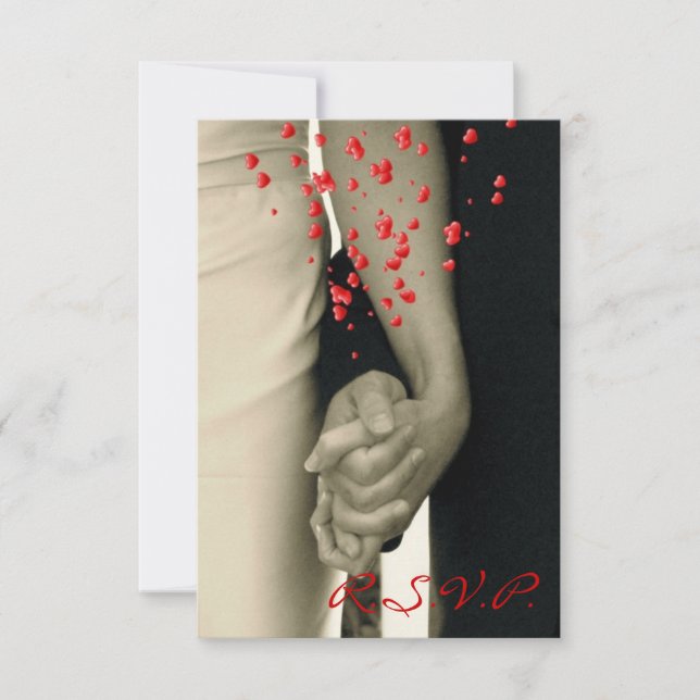 Behåll händer Balack vit bröllop OSA Kort (Framsida)