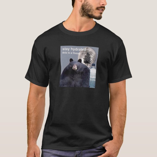 Behåll Hydratio Det här är ett hotkort T Shirt (Framsida)