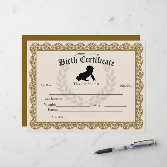 Behåll inmatningsbeviset för fotavtryck från Baby (Fram/Back In Situ)