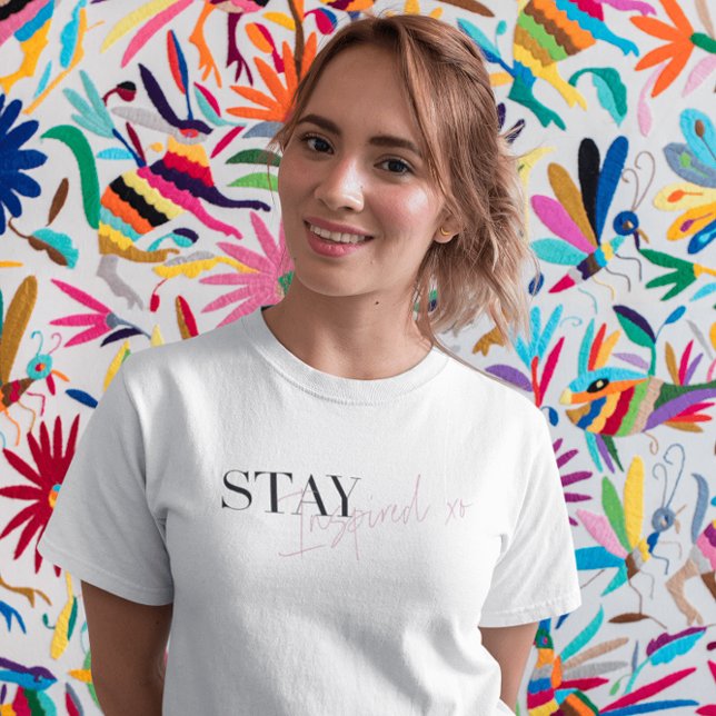 Behåll inspirerat inspirerande, positivt meddeland t shirt (Skapare uppladdad)