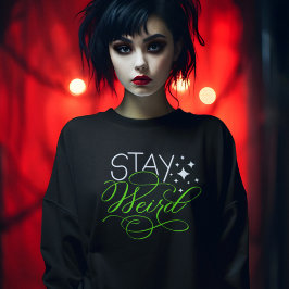 Behåll Konstig Cosmic Quirky Motivational Quote T Shirt