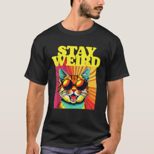 Behåll Konstig Fantastisk 80-talets Abstrakt Art C T Shirt