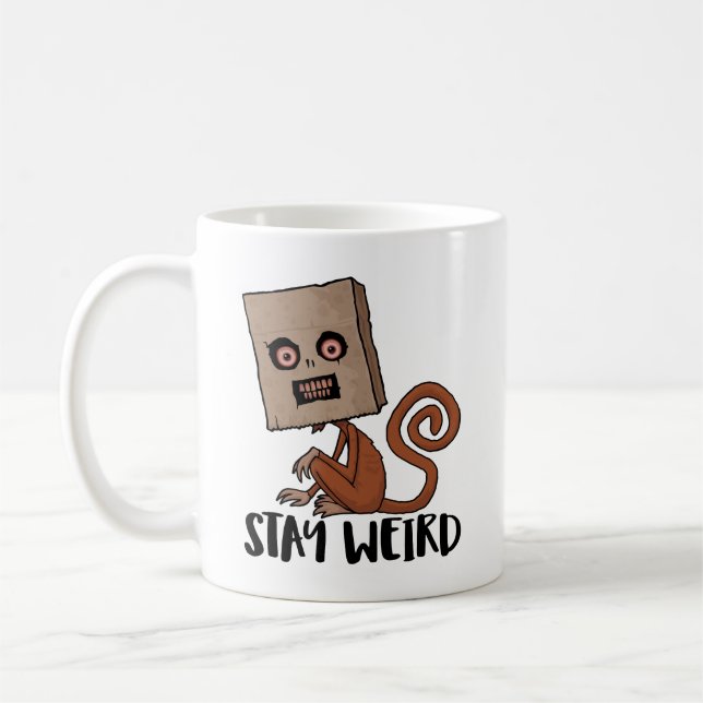 Behåll Konstig Sack-apa Kaffemugg (Vänster)
