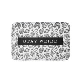 Behåll Konstigen Black & White Human Anatomy Biolo Badrumsmatta