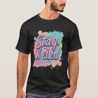 Behåll Konstigen Neon-grafik T Shirt