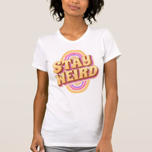Behåll konstigens textremsdesign t shirt