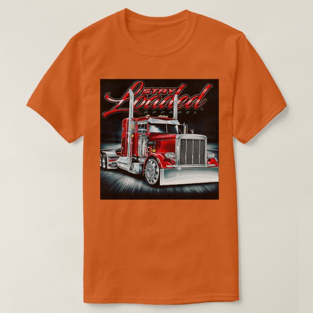 Behåll laddat lastbil t shirt (Design framsida)