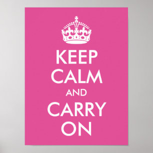 Behåll lam och fortsätt med Rosa av hallon Poster