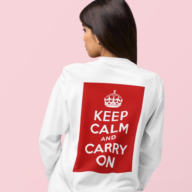 Behåll lugn och fortsätt frakt t-shirt (Keep Calm and Carry On Shirt)