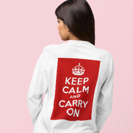 Behåll lugn och fortsätt frakt tee