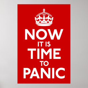 Behåll lugn och fortsätt med parodutskrift poster