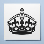 Behåll lugn och fortsätt på Krona Poster<br><div class="desc">Behåll lugn och fortsätt på krona. Ändra storlek när du vill och lägg till din egen text - Gör din egen unika Lugn för Behålla och . . .</div>