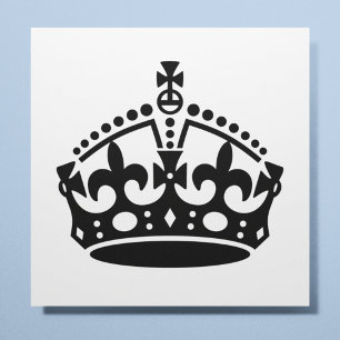 Behåll lugn och fortsätt på Krona Poster