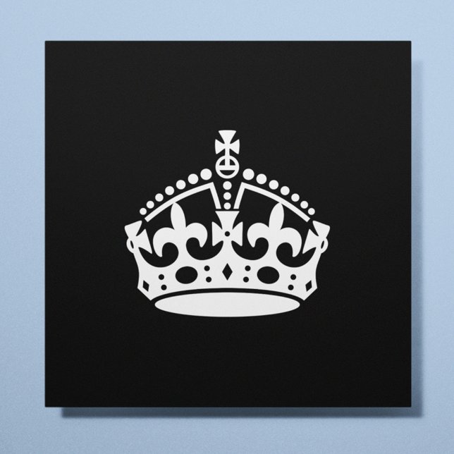 Behåll lugn och fortsätt på Krona (redigerbart) Poster (Skapare uppladdad)