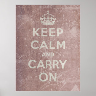 Behåll lugn och fortsätt poster
