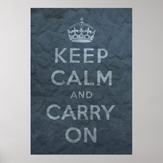 Behåll lugn och fortsätt poster