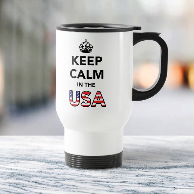 Behåll lugnet i USA Resemugg (Skapare uppladdad)