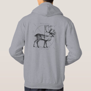 Behåll lugnet Jakt Hjort Viltkött Skjutning Jakt J Hoodie