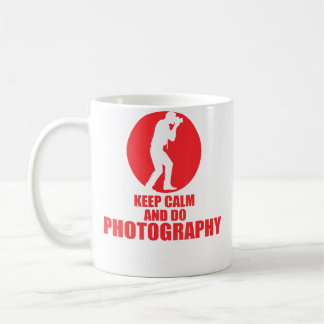 Behåll lugnet och fotografera kaffemugg