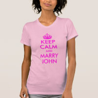 Behåll lugnet och gift dig med John T-shirt
