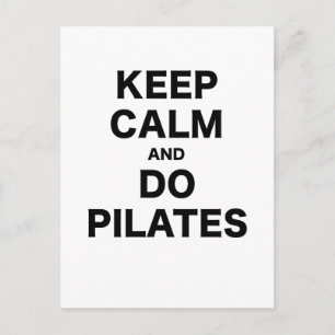 Behåll lugnet och gör Pilates Vykort