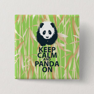 Behåll lugnet och Panda på Originaldesign present Knapp