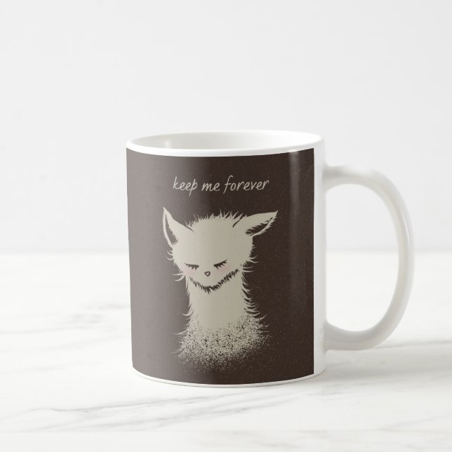 Behåll mig för alltid - Räddad katt Kaffemugg (Höger)
