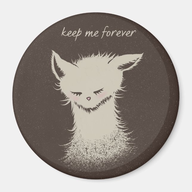 Behåll mig för alltid - Räddad katt Magnet (Framsidan)