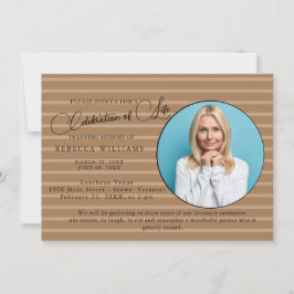 Behåll minimal inbjudan Firande till livstid