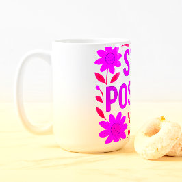 Behåll Motiveringsot för positiv Blommigt Kaffemugg