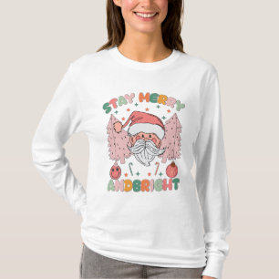 Behåll munterhet och ljus juldekan t shirt