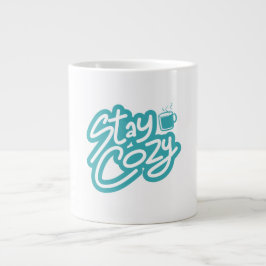 Behåll Mysigt höstvintercitat Jumbo Mugg