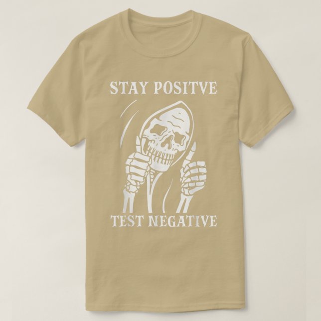 Behåll Negativa Lazy Halloween-testsalternativ T Shirt (Design framsida)