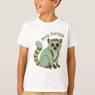 Behåll Nyfiken Lemur Tee