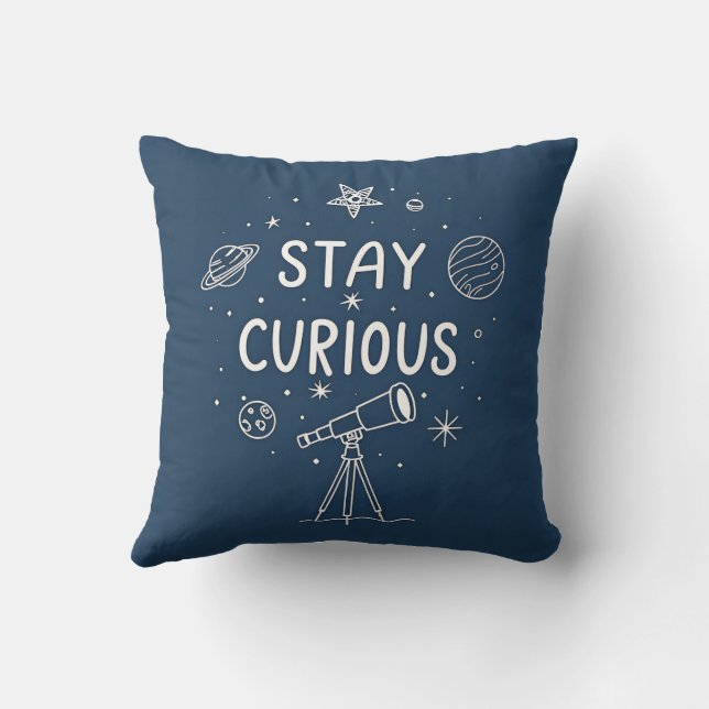 Behåll Nyfiken Space Exploration Cushion & Pillow Kudde (Baksida)