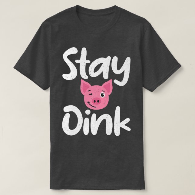 Behåll Oink Gris Owner Gris Farmer Premium T Shirt (Design framsida)